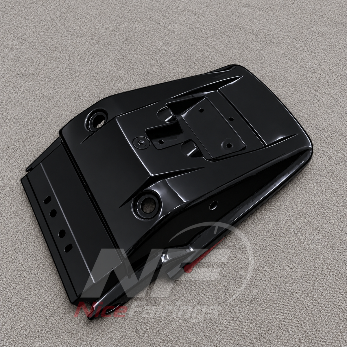 Aftermarket Fairing Kit Fits 1995-2004 KAWASAKI KLE500 - Injection-Molded ABS Plastic - Black | NiceFairings - front angle image