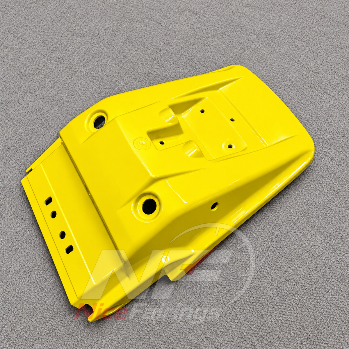 Custom Fairings Fit 1995-2004 KAWASAKI KLE500 - Injection-Molded ABS Plastic - Yellow | NiceFairings - detail angle image
