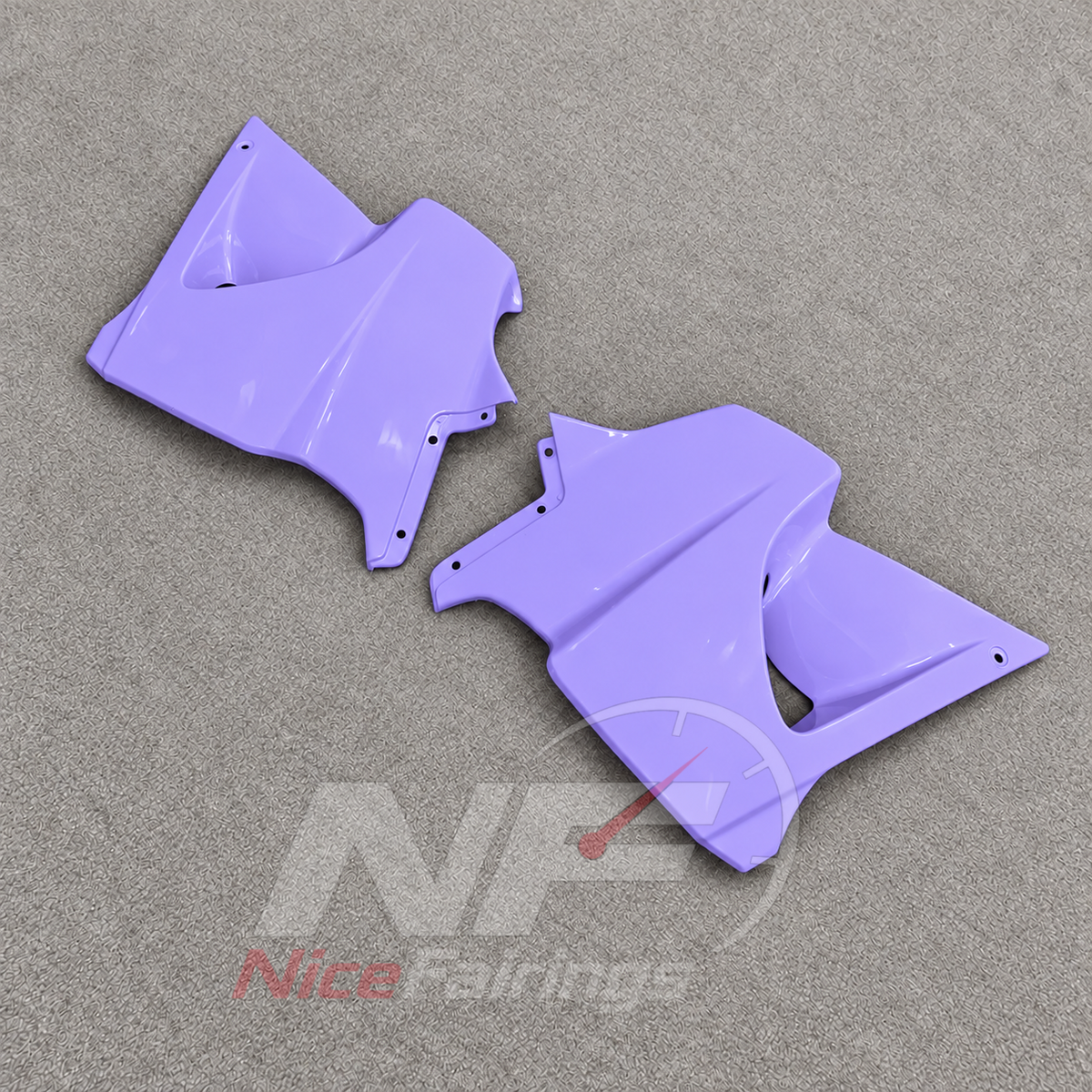 Replacement Fairings Fit 1995-2004 KAWASAKI KLE500 - Injection-Molded ABS Plastic - Lavender | NiceFairings - side angle image