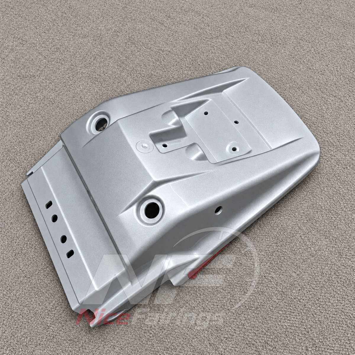 ABS Plastic Fairing Kit Fits 1995-2004 KAWASAKI KLE500 - ABS Plastic Bodywork - Silver | NiceFairings - rear angle image