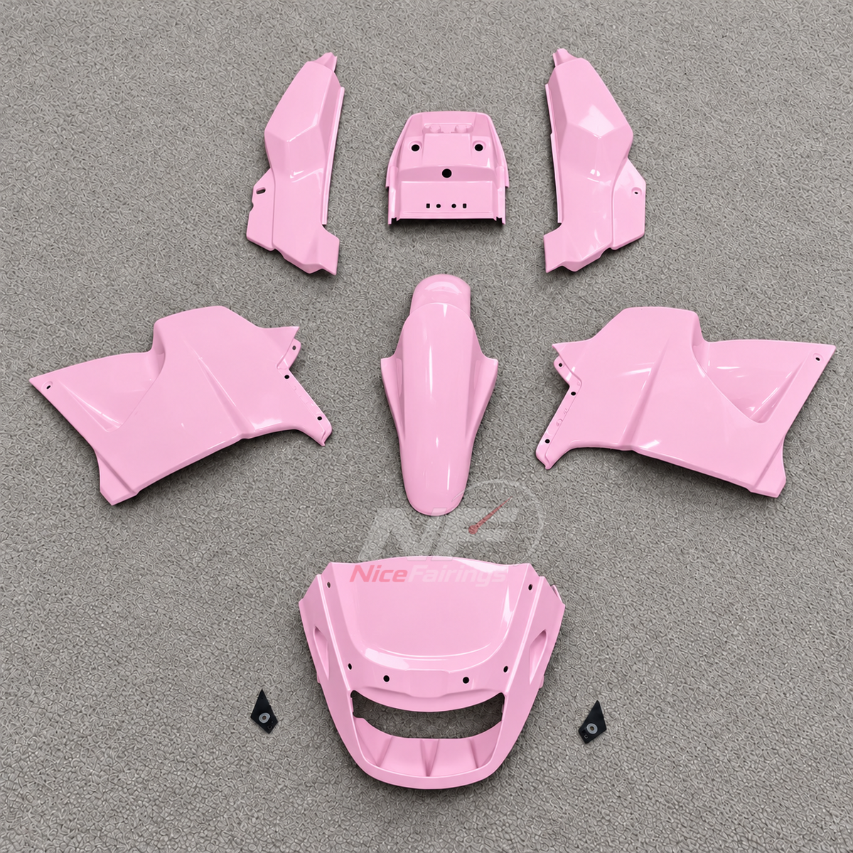 Custom Fairings Fit 1995-2004 KAWASAKI KLE500 - Injection-Molded ABS Plastic - Yellow | NiceFairings - paint design NO.4 option image
