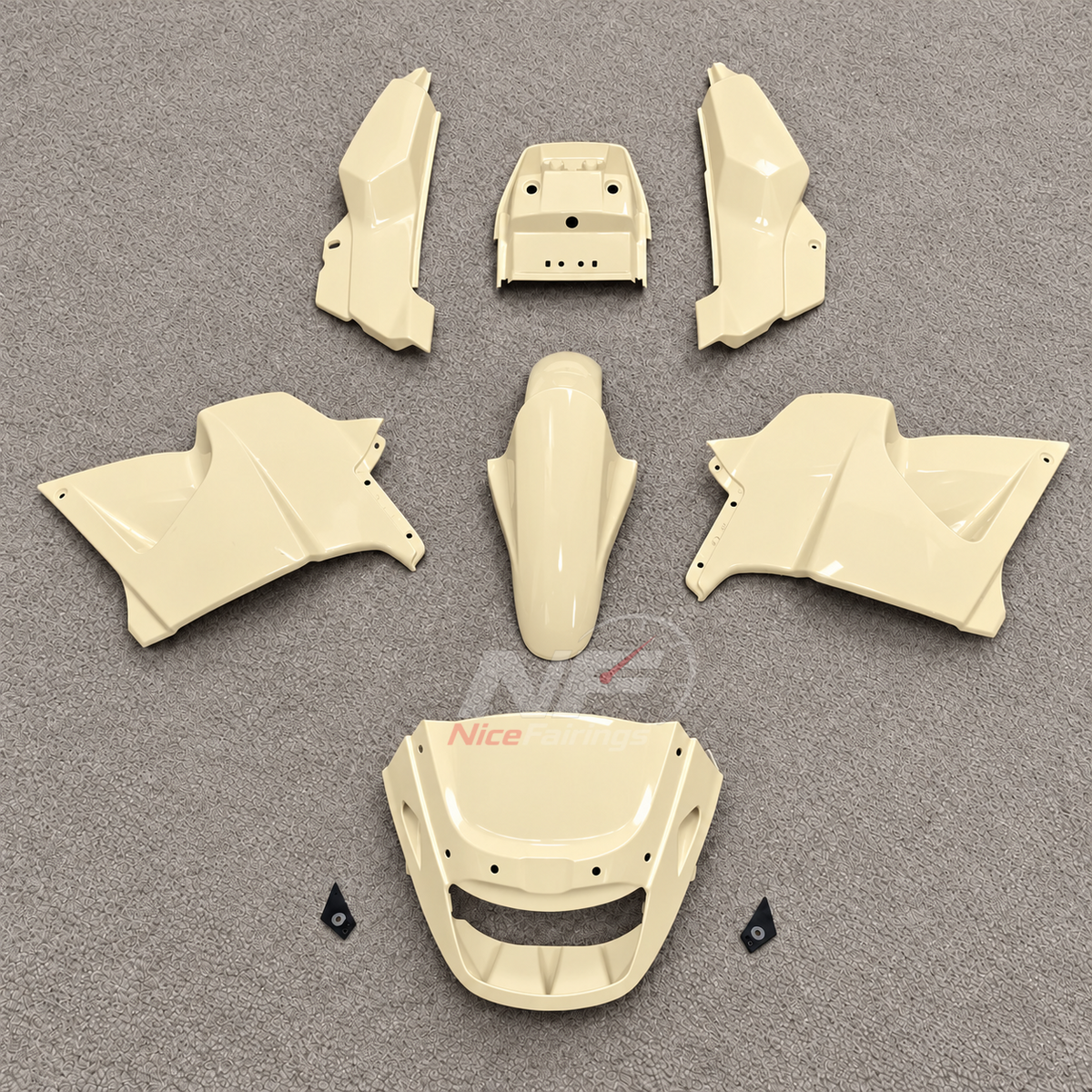 Replacement Fairings Fit 1995-2004 KAWASAKI KLE500 - Injection-Molded ABS Plastic - Lavender | NiceFairings - paint design NO.7 option image