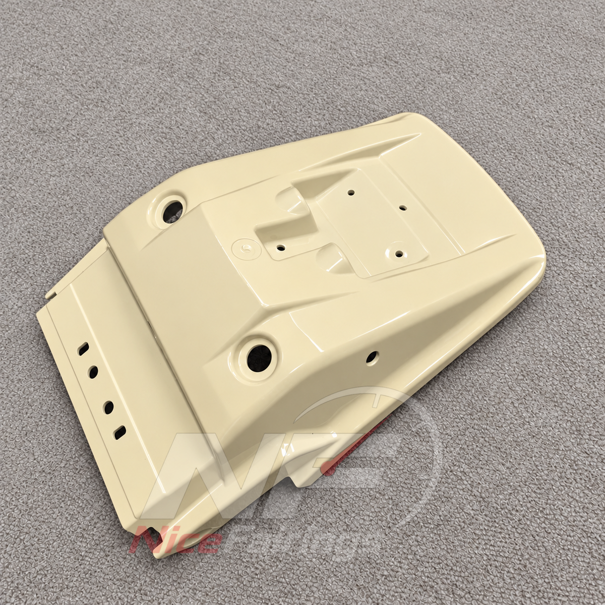 Aftermarket Fairing Kit Fits 1995-2004 KAWASAKI KLE500 - Injection-Molded ABS Plastic - Ivory | NiceFairings - detail angle image