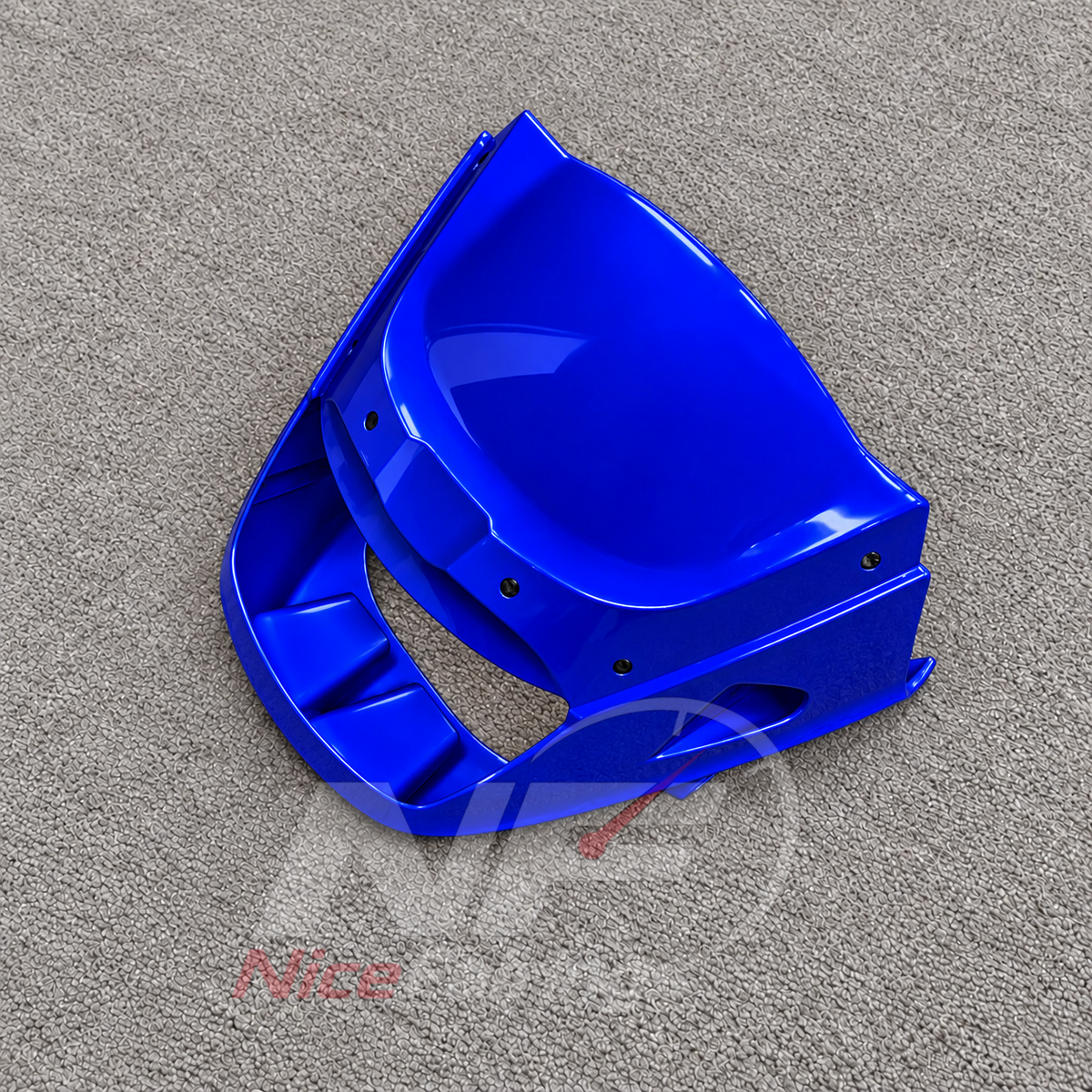 Fairings Kit Fits 1995-2004 KAWASAKI KLE500 - Injection-Molded ABS Plastic - Blue | NiceFairings - side angle image