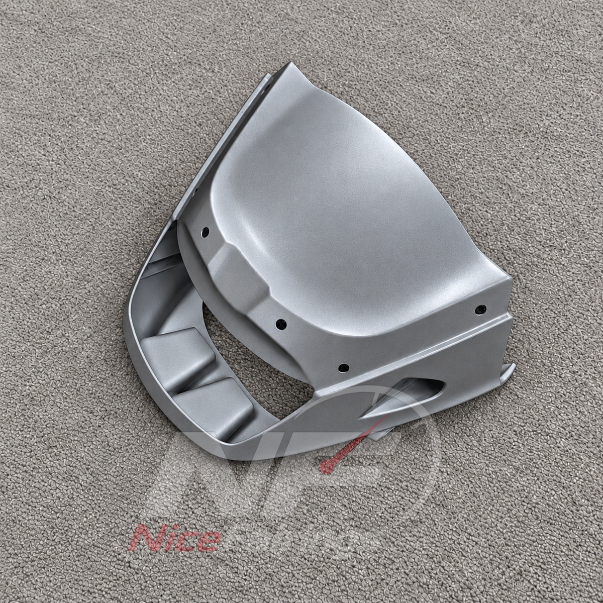 Motorcycle Fairing Kit Fits 1995-2004 KAWASAKI KLE500 - Injection-Molded ABS Plastic - White Blue Silver | NiceFairings - additional angle image