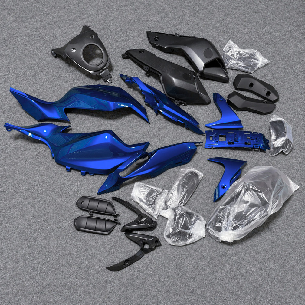 2014-2017 Yamaha MT-07 FZ-07 ABS fairing kit - Blue Black ABS Bodywork - view 2