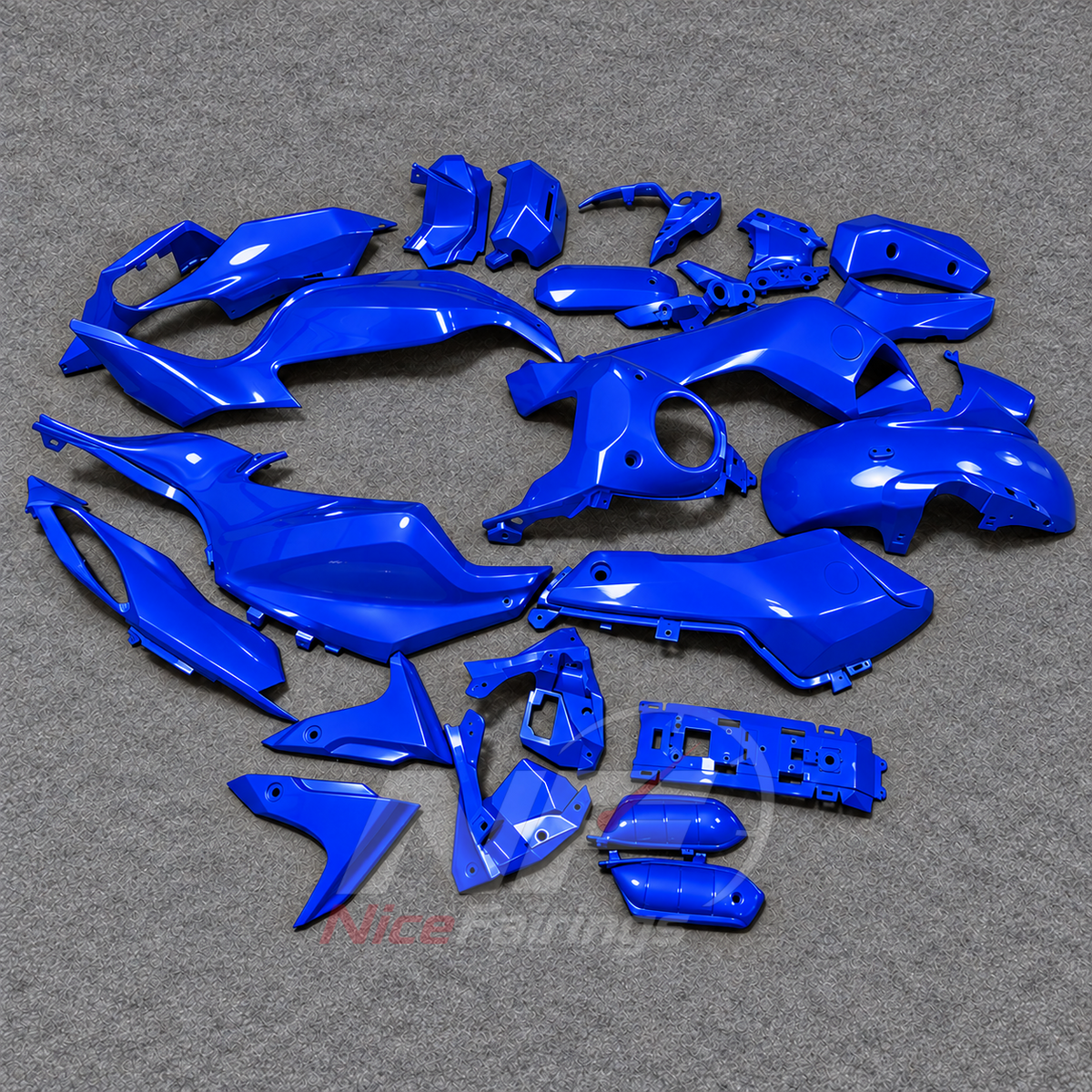 2014-2017 Yamaha MT-07 FZ-07 ABS fairing kit - Bright Blue ABS Fairings - view 2
