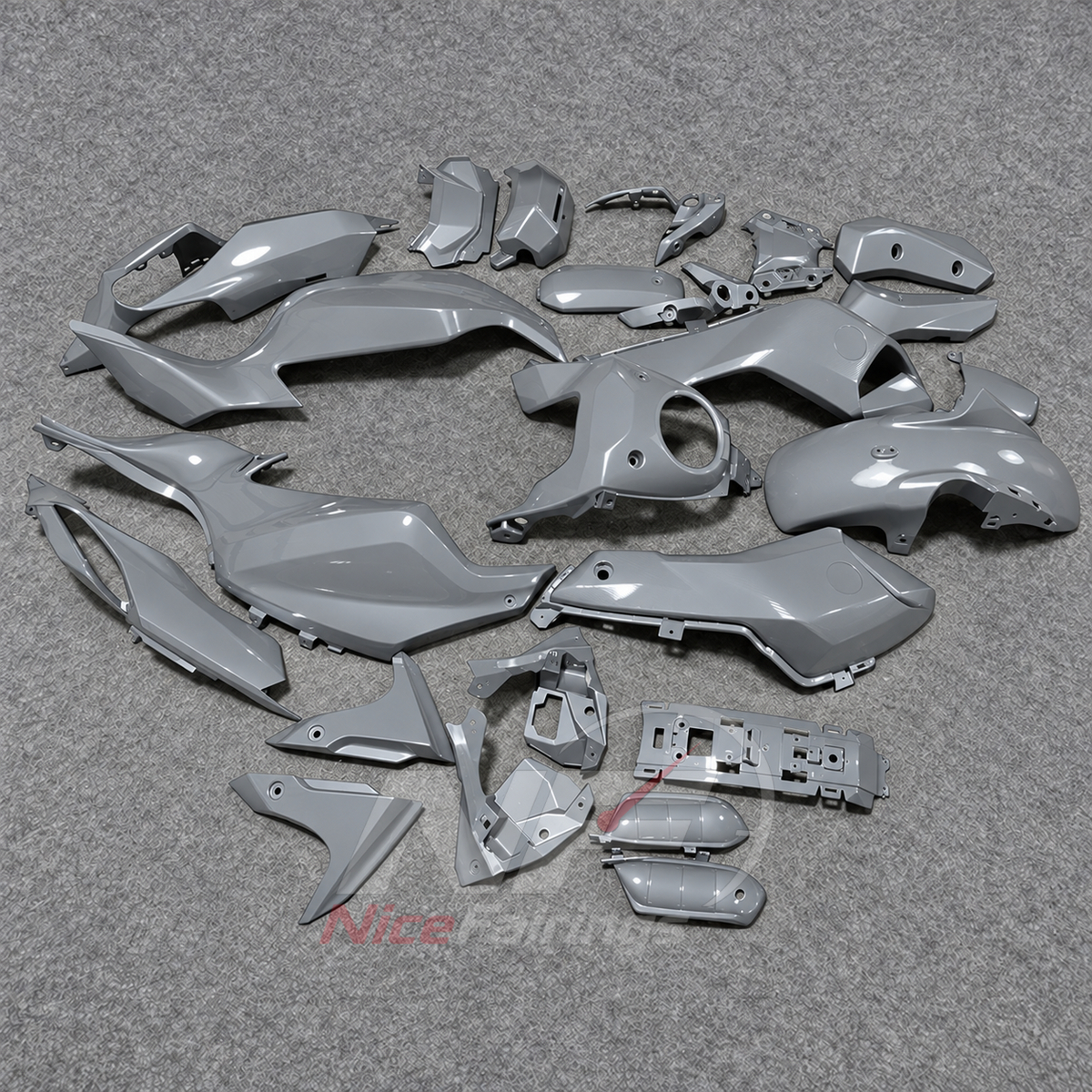 2014-2017 Yamaha MT-07 FZ-07 ABS fairing kit - Gray ABS Bodywork - view 3