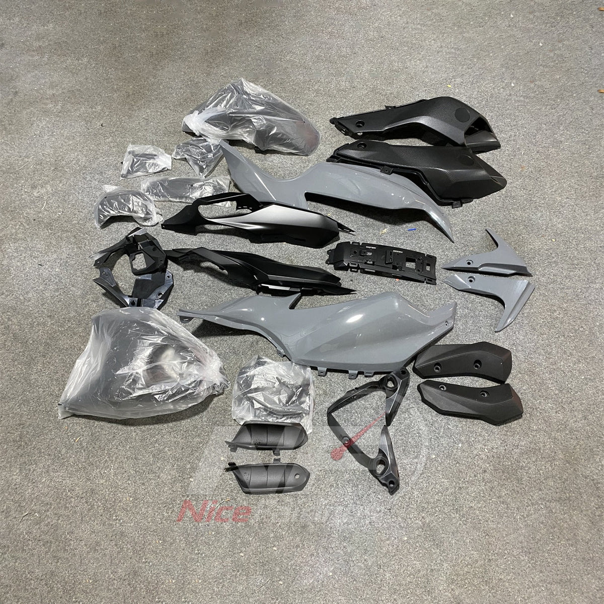 2014-2017 Yamaha MT-07 FZ-07 ABS fairing kit - White Silver ABS Bodywork - view 3