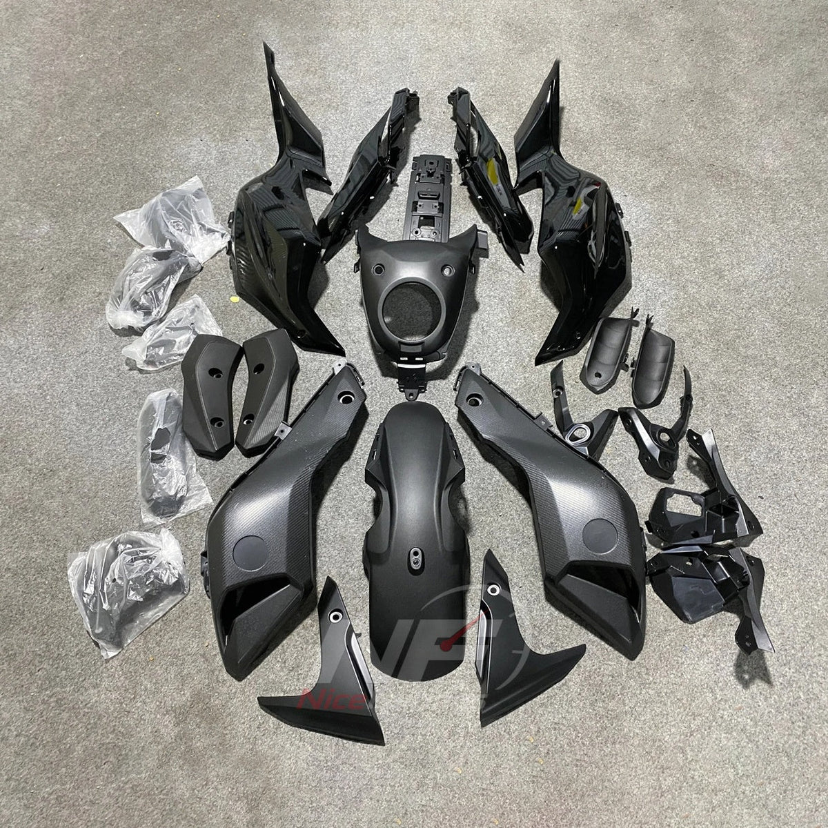 2014-2017 Yamaha MT-07 FZ-07 ABS fairing kit - Dark Gray ABS Bodywork - view 3