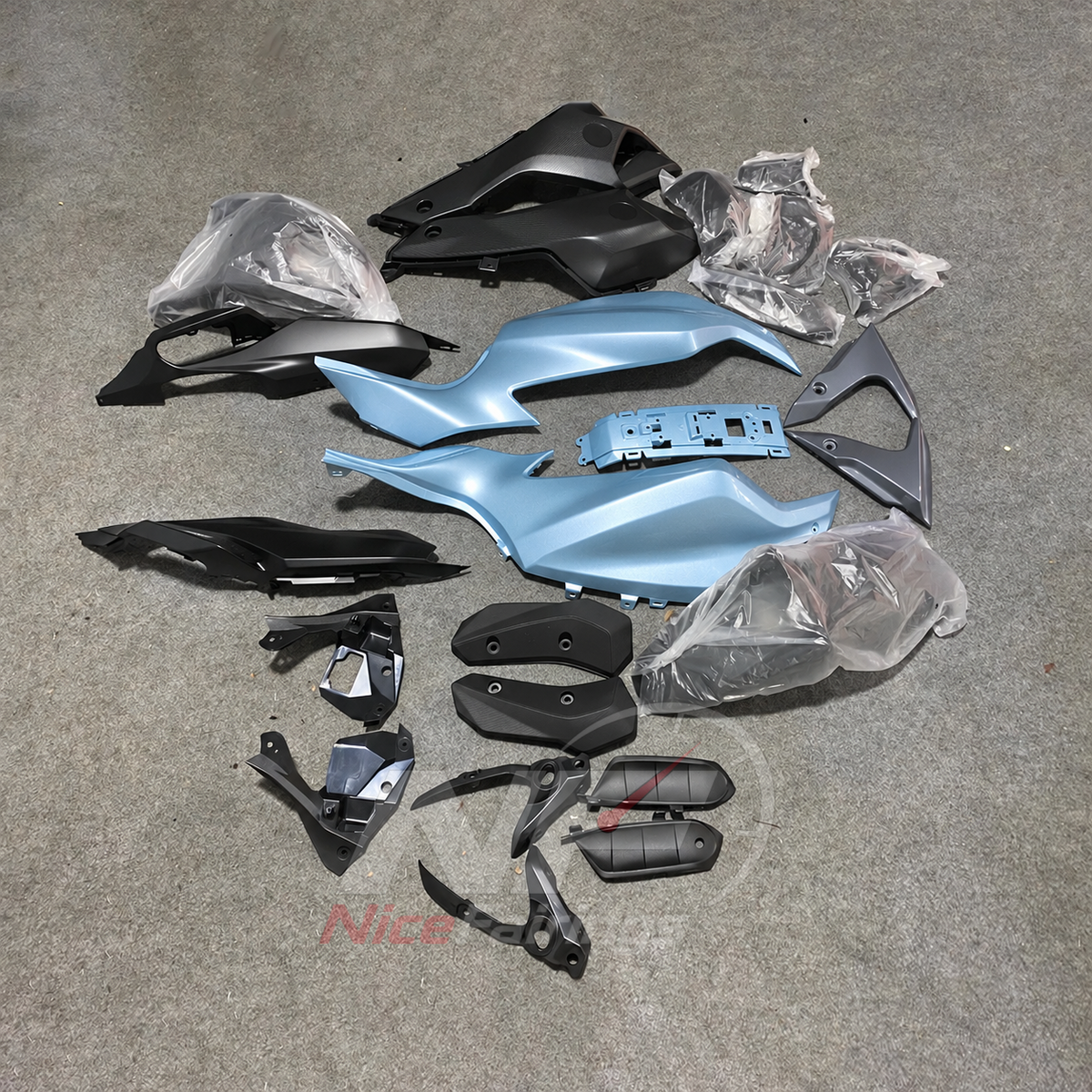 2014-2017 Yamaha MT-07 FZ-07 ABS fairing kit - Pale Blue ABS Panels - view 2