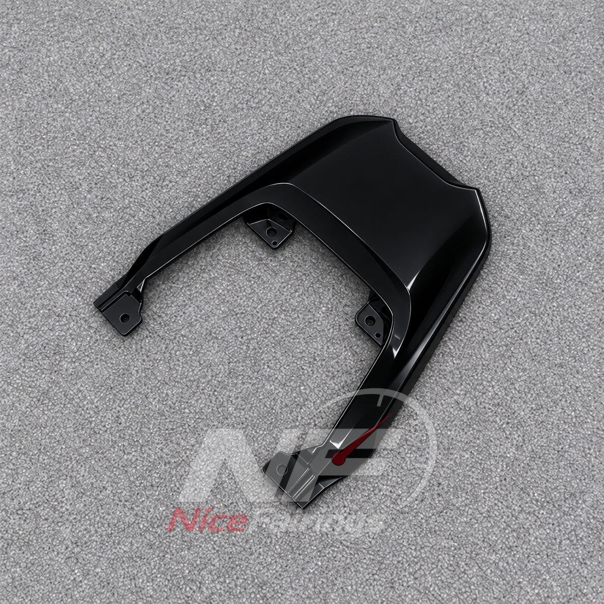 Aftermarket Fairing Kit Fits 2026-2027 KAWASAKI KLE500 - Motorcycle ABS Bodywork - Black | NiceFairings - front angle image
