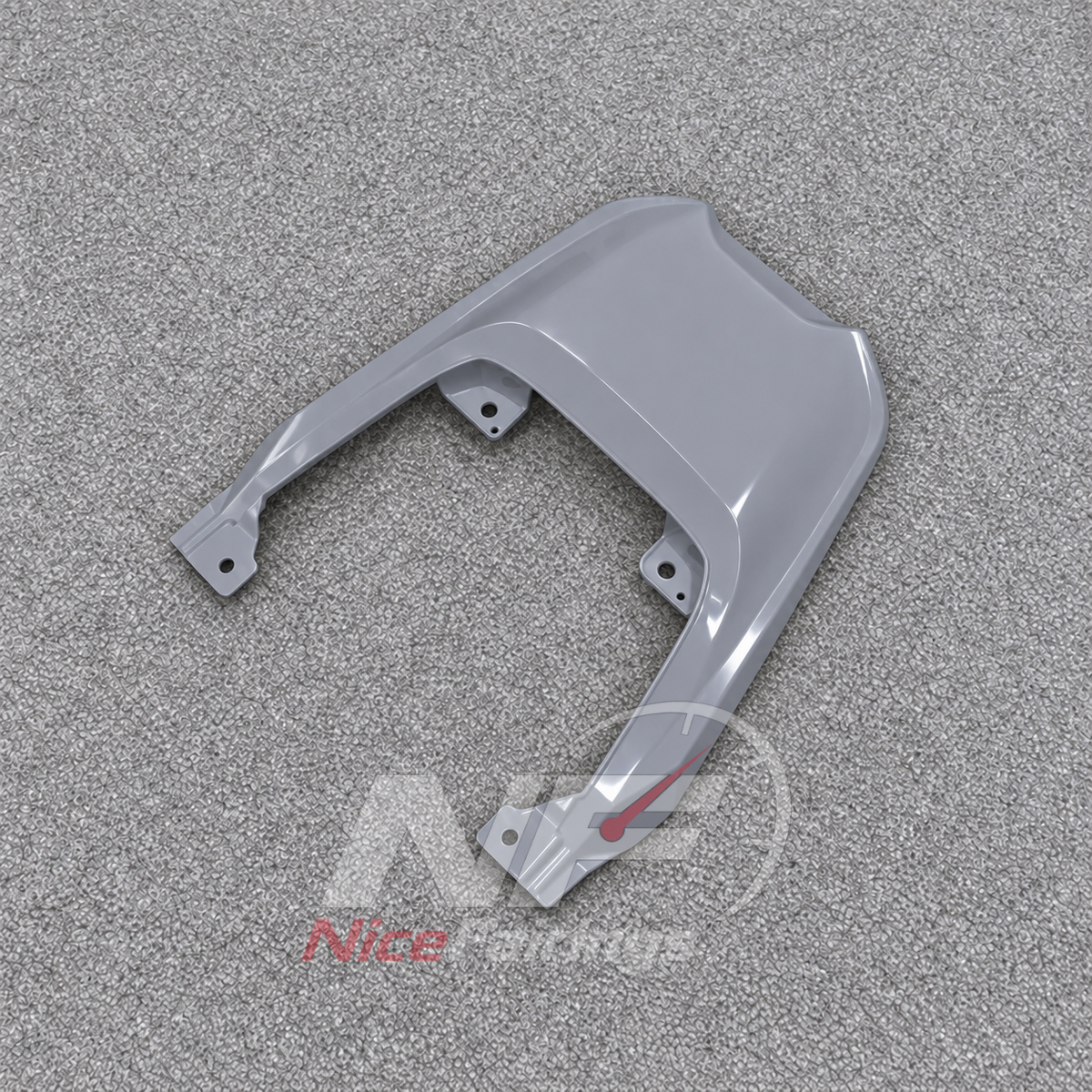 Fairings Kit Fits 2026-2027 KAWASAKI KLE500 - Replacement ABS Plastic - Cement Gray | NiceFairings - rear angle image
