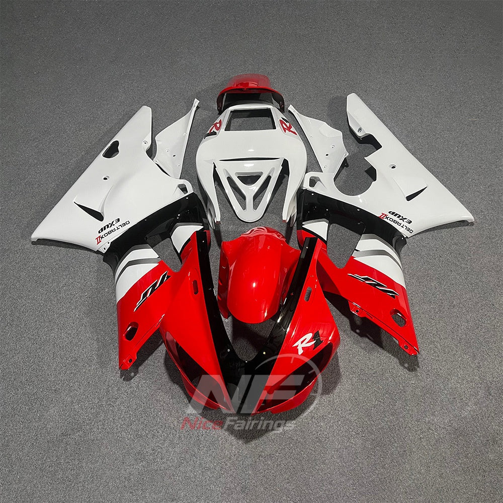 ABS Injection Fairing Kit Fits YAMAHA YZF-R1 RN01 1998-1999 - Red White | NiceFairings - main product image