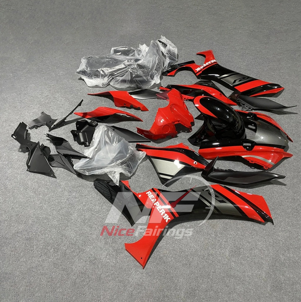 For Yamaha YZFR1 RN65 2020-2025 Red Black Fairings Kit | NiceFairings - side angle image
