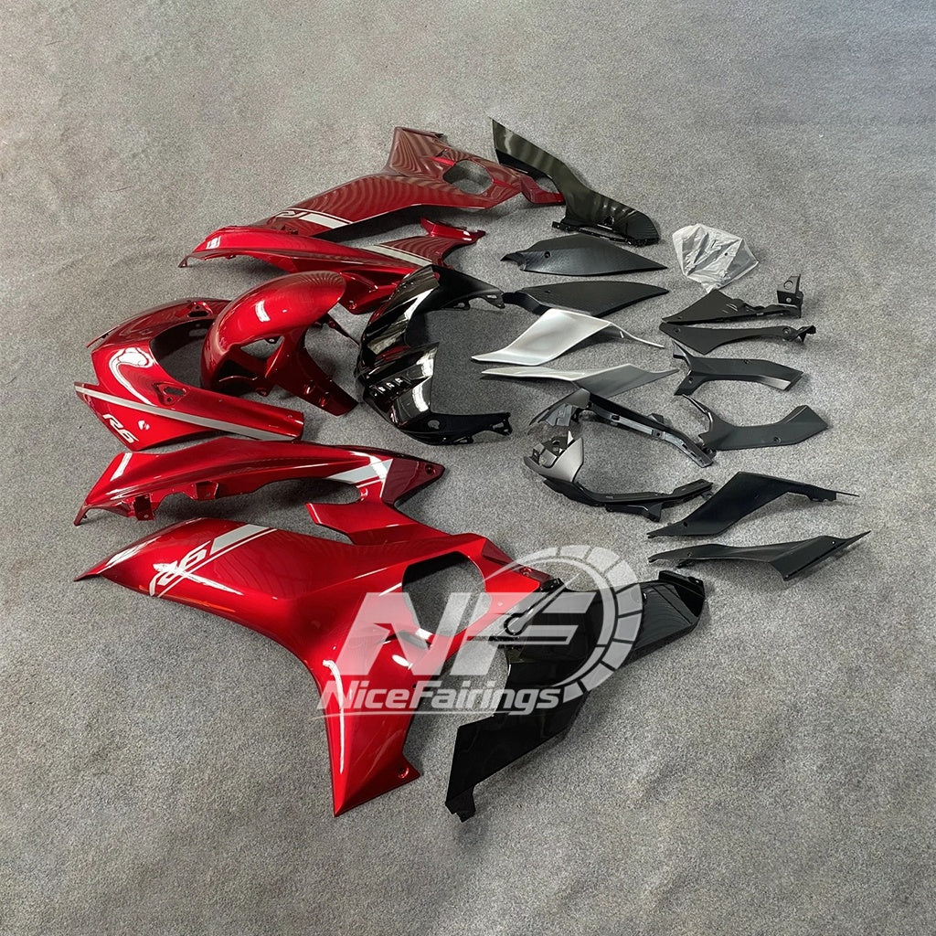 For YAMAHA YZF-R6 2017-2026 R6 Custom Color Plastic Aftermarket Full Bodywork Frame Fairings Kit | NiceFairings - side angle image