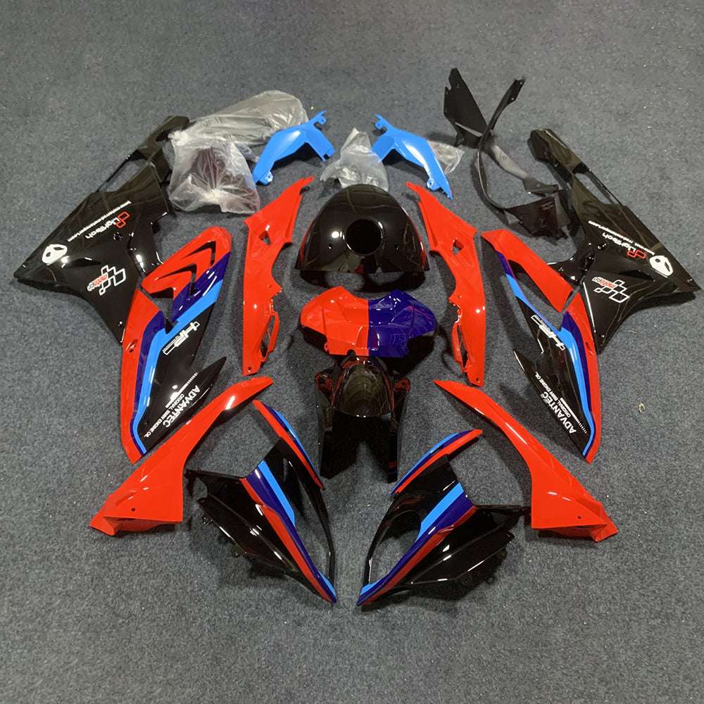Fairings Kit Fits 2015-2016 BMW S1000RR - Orange Blue Black - Tank Cover Included - Injection-Molded ABS Plastic | NiceFairings - main product image