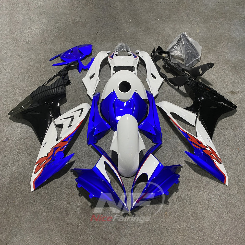 Motorcycle Fairing Kit Fits 2015-2016 BMW S1000RR - White Blue - Tank Cover Included - Injection-Molded ABS Plastic | NiceFairings - main product image