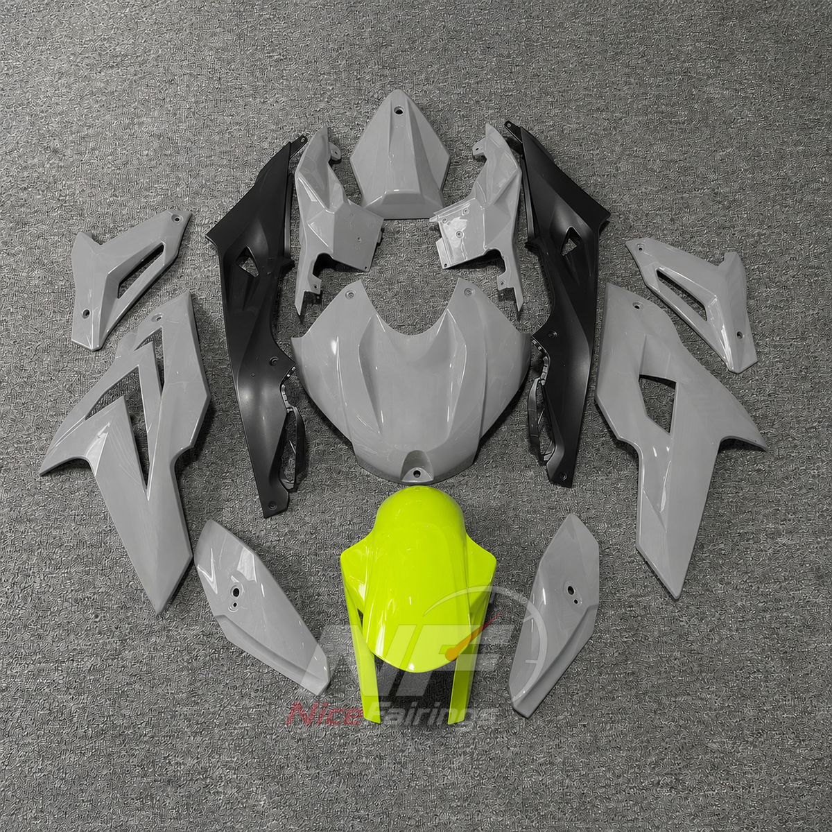 Custom Fairings Fit 2014-2016 BMW S1000R - ABS Fairing Panels - Blue White Red | NiceFairings - paint design NO.4 option image
