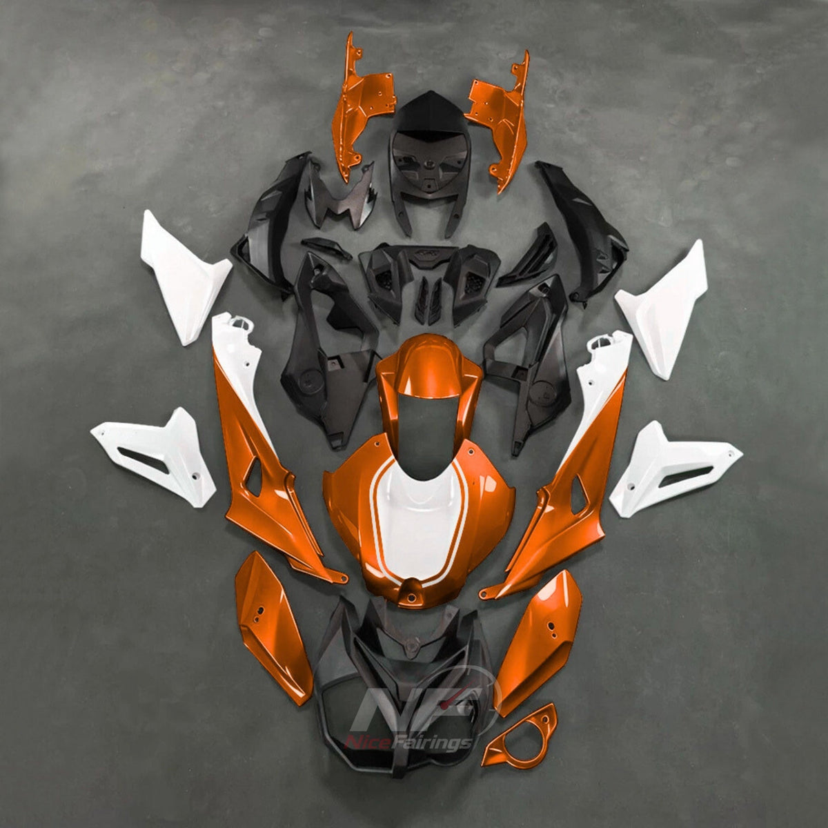 Fairings Kit Fits 2017-2020 BMW S1000R - Replacement ABS Plastic - Blue Yellow Black | NiceFairings - paint design NO.7 option image