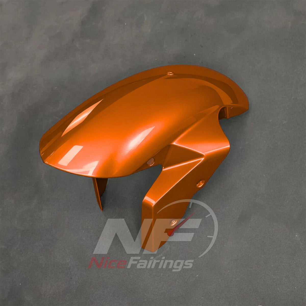 Motorcycle Fairing Kit Fits 2017-2020 BMW S1000R - Aftermarket ABS Panels - Orange White Black | NiceFairings - side angle image