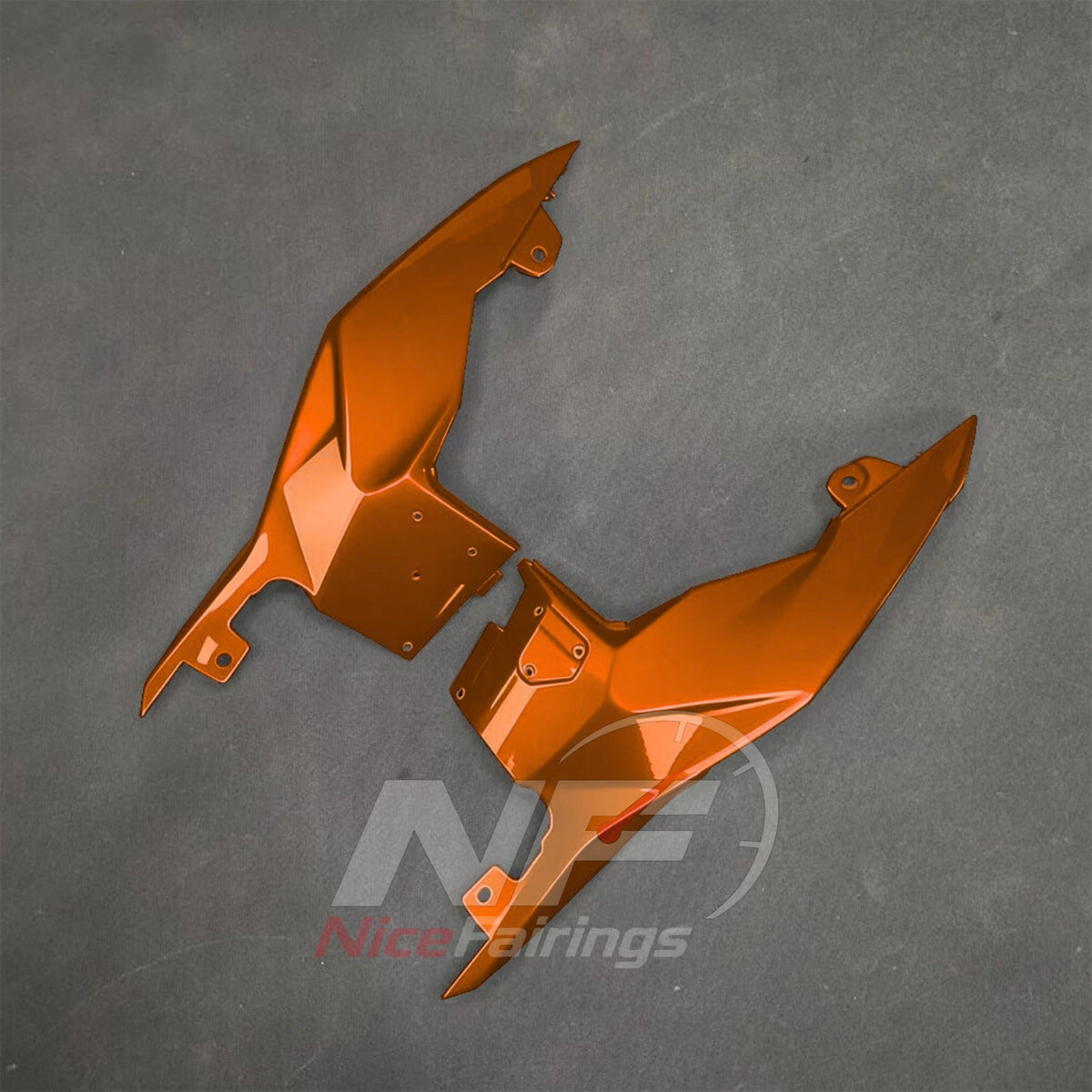 BMW S1000R 2017-2020 Orange White Black fairing kit detail 5