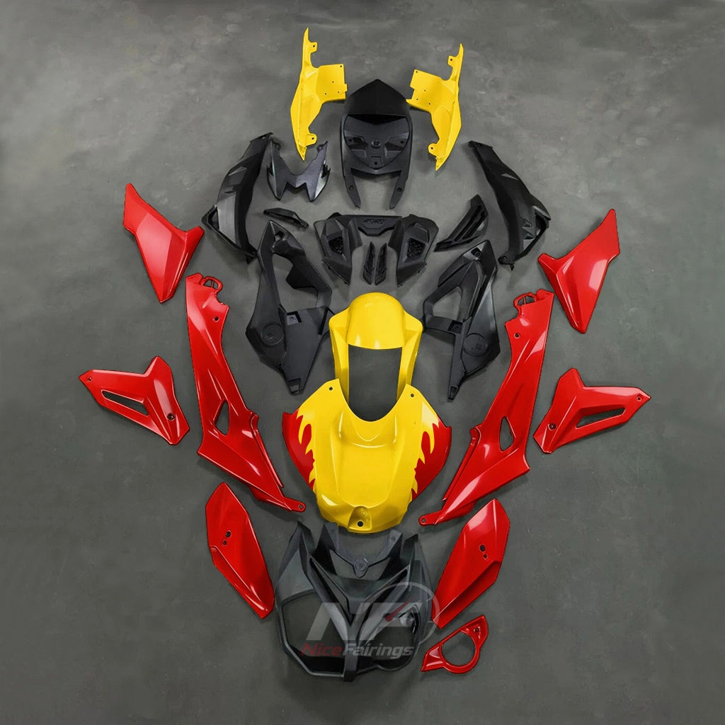 Replacement Fairings Fit 2017-2020 BMW S1000R - Custom-Painted ABS Bodywork - Red Yellow Black | NiceFairings - main product image