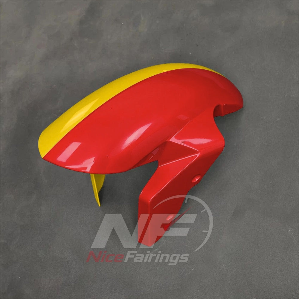Sportbike Fairing Kit Fits 2017-2020 BMW S1000R - Aftermarket ABS Panels - Yellow Red White | NiceFairings - front angle image