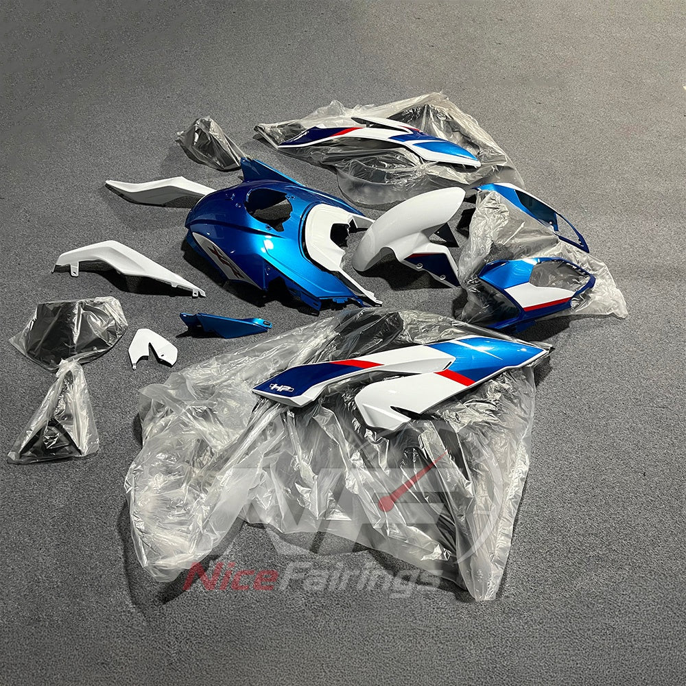 Aftermarket Fairing Kit Fits 2015-2019 BMW S1000XR - Motorcycle ABS Bodywork - Blue White Red | NiceFairings - additional angle image