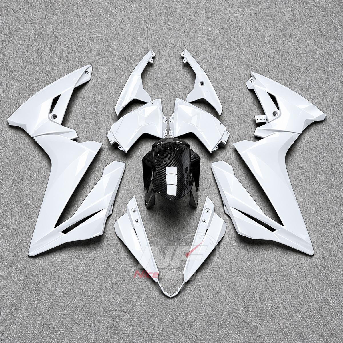ABS Plastic Fairing Kit Fits 2024-2026 SUZUKI GSX8R - Motorcycle Bodywork - White | NiceFairings - main product image