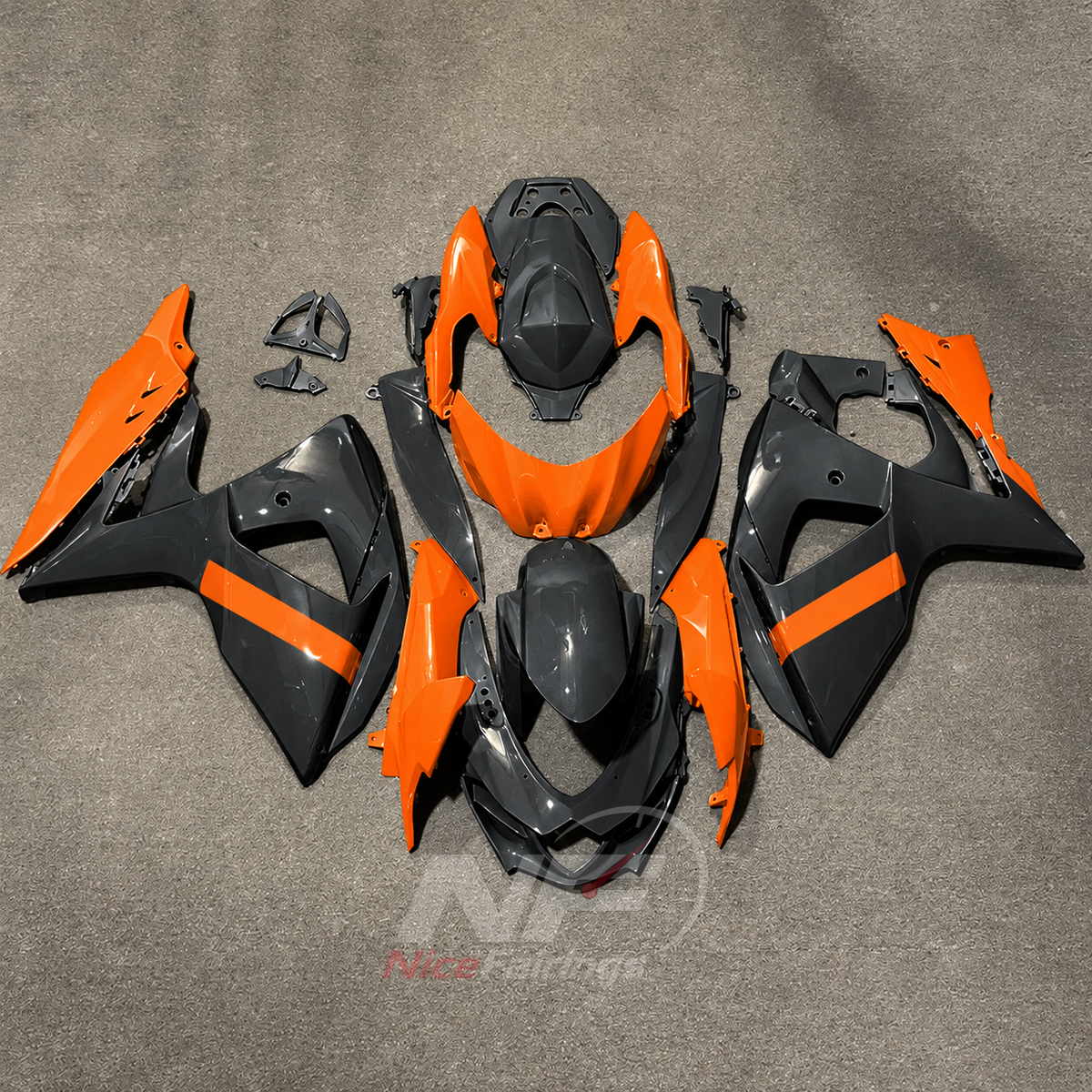 Replacement Injection-Molded Bodywork Set Fits 2009-2016 Suzuki GSX-R1000 K9 | NiceFairings - paint design NO.8 option image