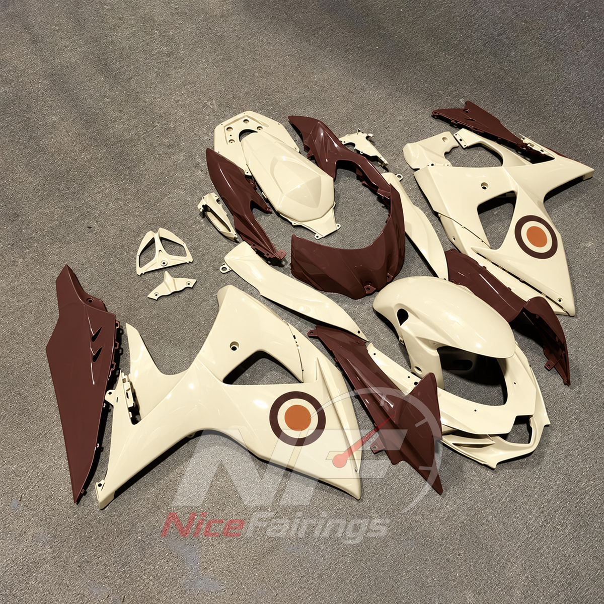 ABS Plastic Fairing Set Fits Suzuki GSX-R1000 K9 2009-2016 | NiceFairings - front angle image