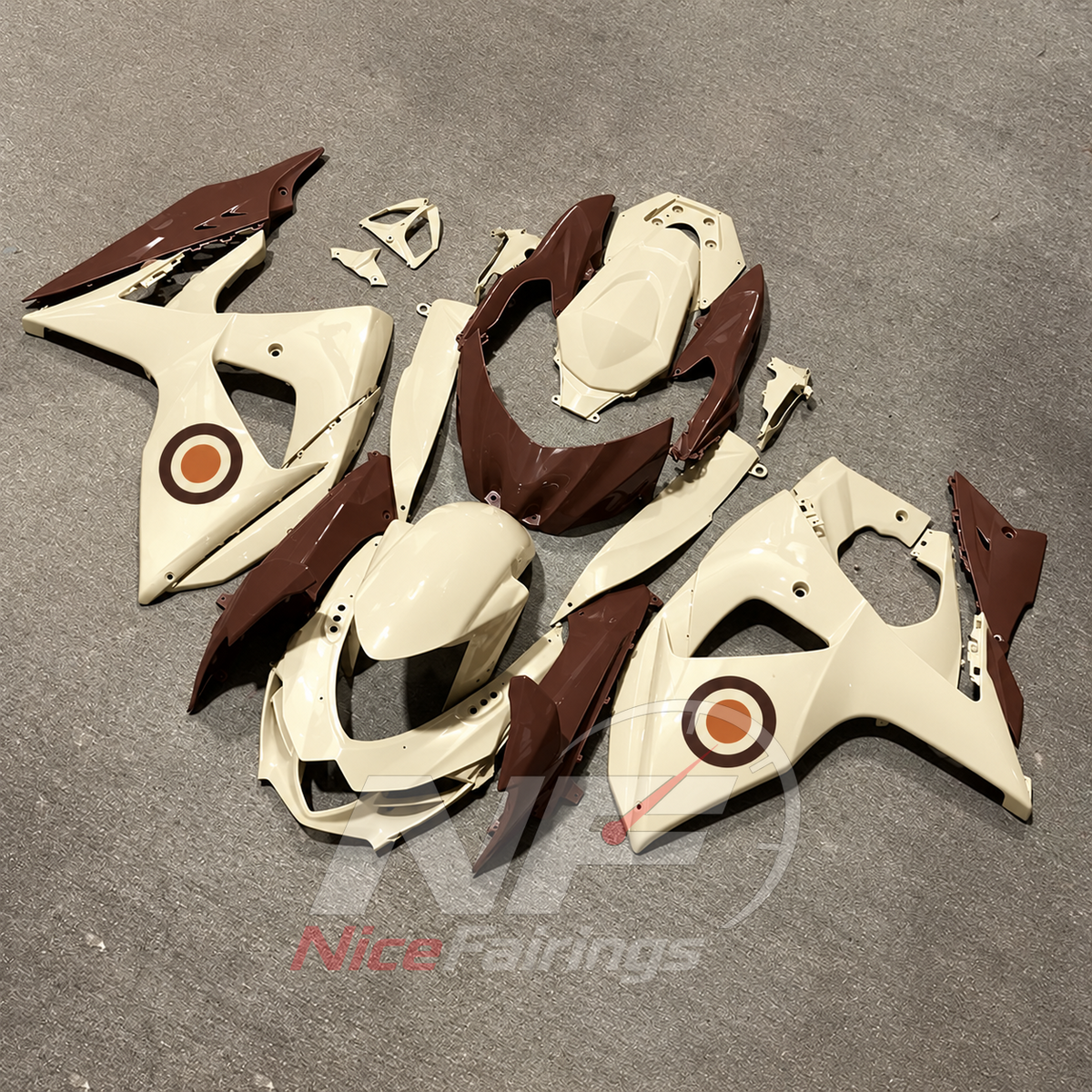 ABS Plastic Fairing Set Fits Suzuki GSX-R1000 K9 2009-2016 | NiceFairings - side angle image