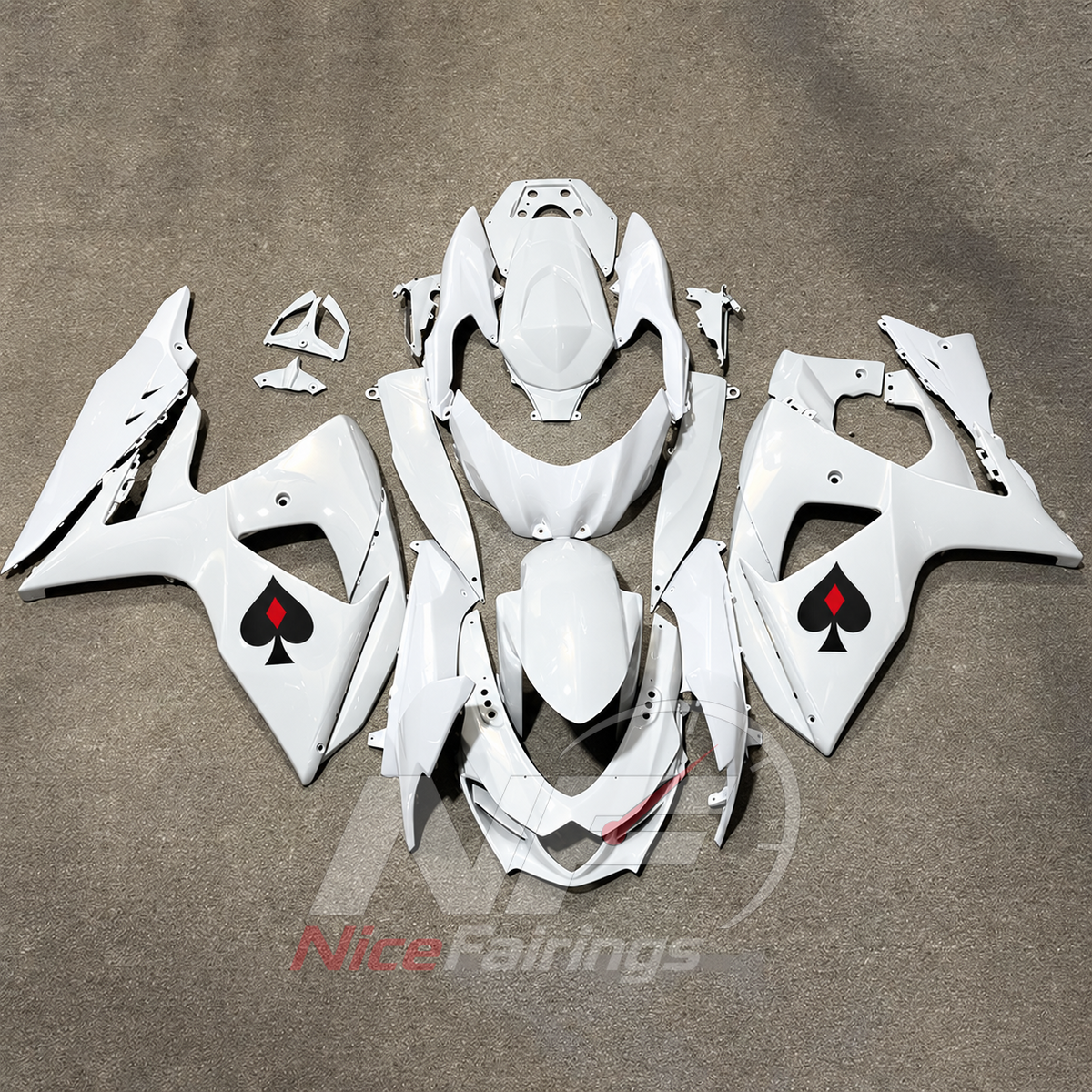 Replacement ABS Plastic Bodywork Kit Compatible with Suzuki GSX-R1000 K9 2009-2016 | NiceFairings - main product image