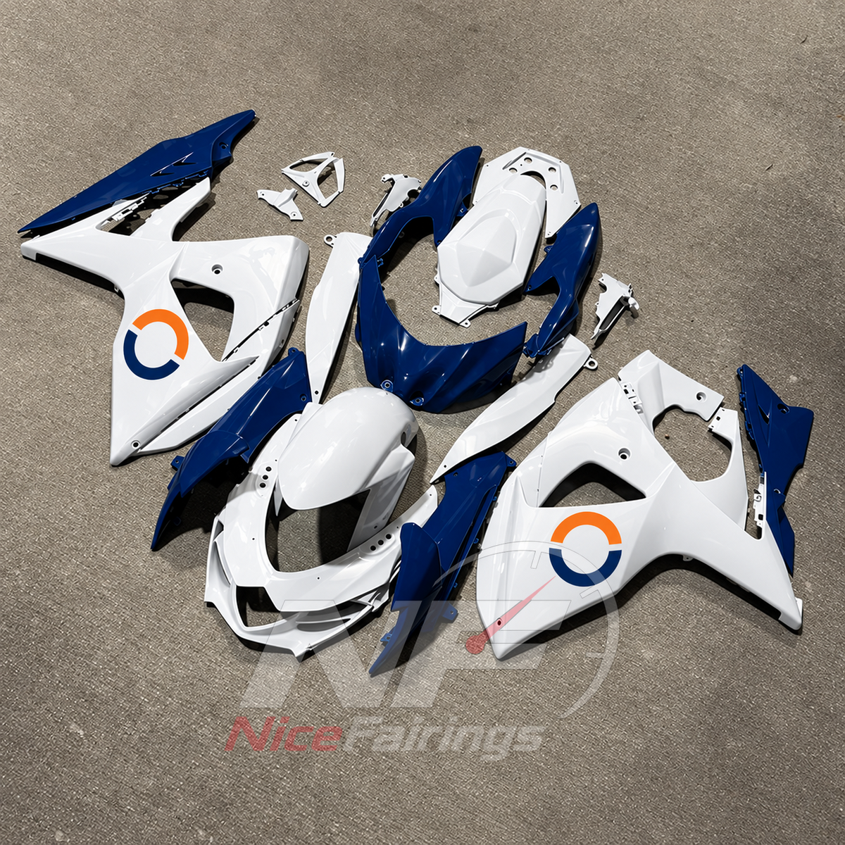Painted Sportbike Fairing Set Compatible with Suzuki GSX-R1000 K9 2009-2016 | NiceFairings - side angle image