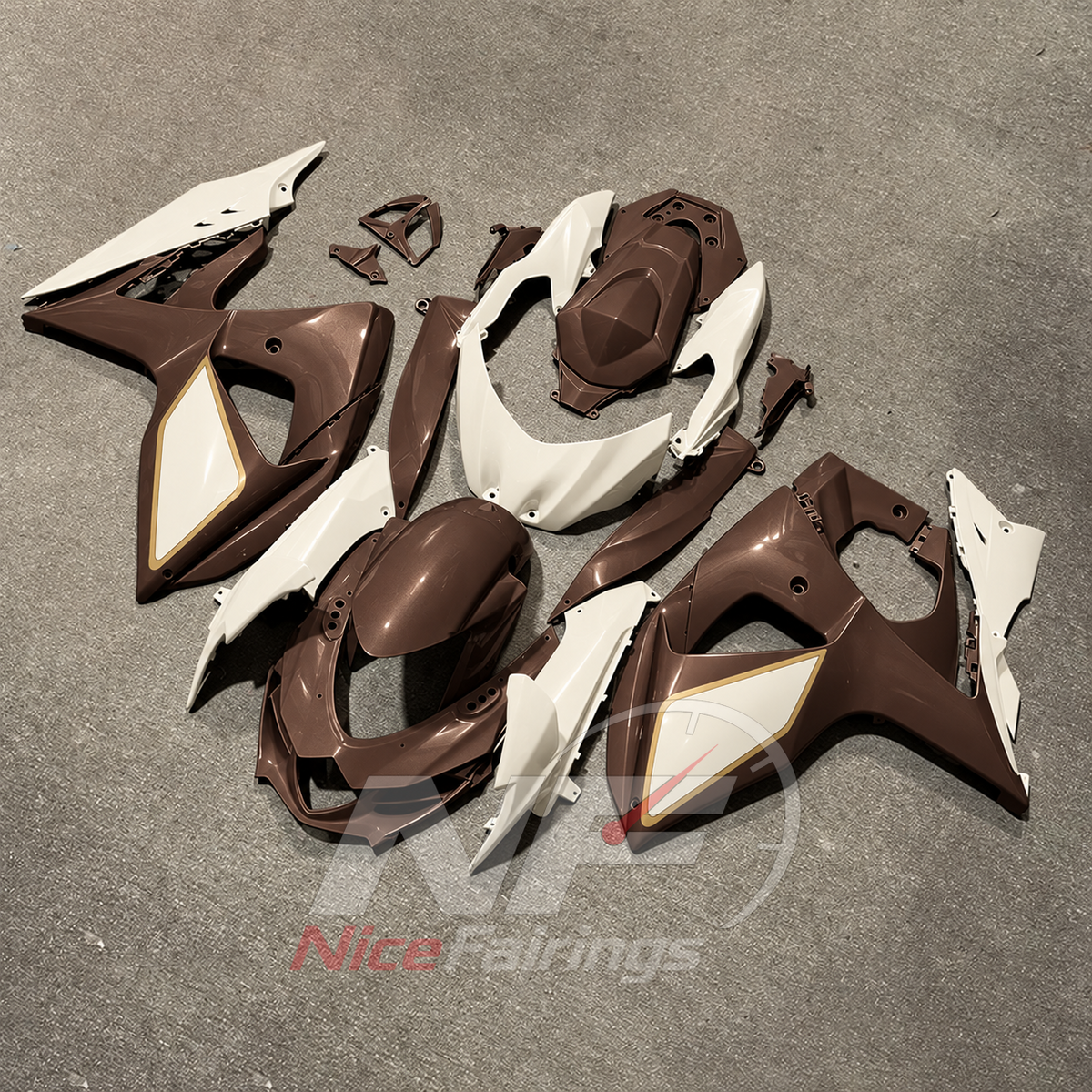 Aftermarket Sportbike Bodywork Set Compatible with Suzuki GSX-R1000 K9 2009-2016 | NiceFairings - front angle image