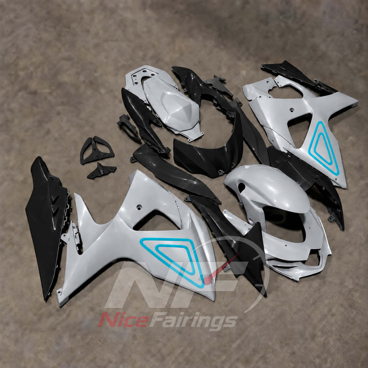 Motorcycle Fairing Kit Compatible with Suzuki GSX-R1000 K9 2009-2016 | NiceFairings - front angle image