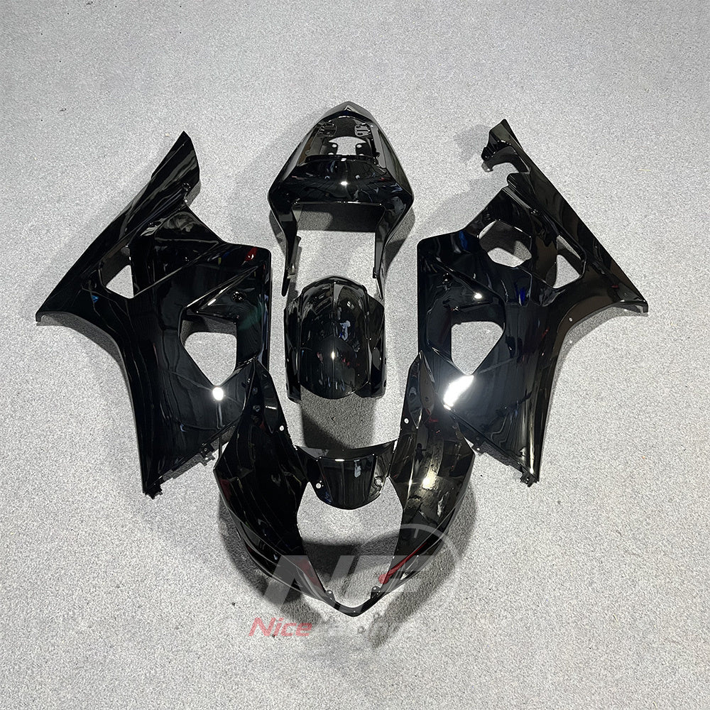 Replacement Plastics Kit Fits SUZUKI GSX-R1000 K3 2003-2004 - Black ABS, No Tank Cover | NiceFairings - main product image