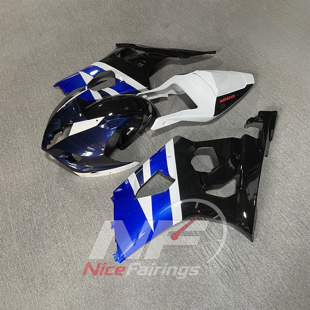 Fairing Panels Set Fits SUZUKI GSX-R1000 K3 2003-2004 - ABS Plastic, No Tank Cover | NiceFairings - side angle image