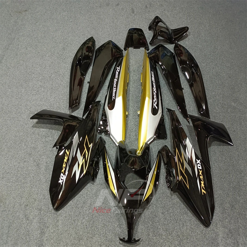 Fairing Kit Fits 2008-2011 YAMAHA TMAX500 - ABS Plastic Bodywork - Black Gold White | NiceFairings - main product image