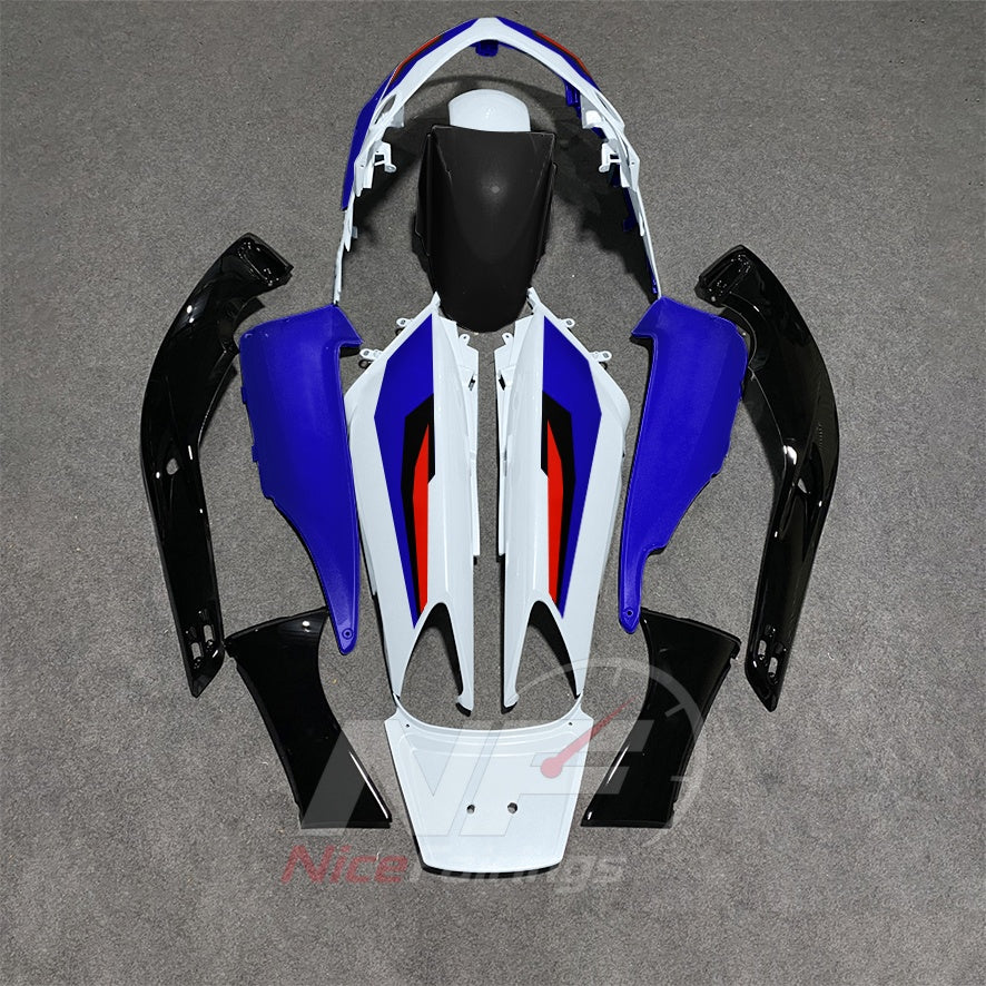 Aftermarket Fairing Kit Fits 2001-2007 YAMAHA TMAX500 - ABS Plastic Bodywork - Blue White Red | NiceFairings - side angle image