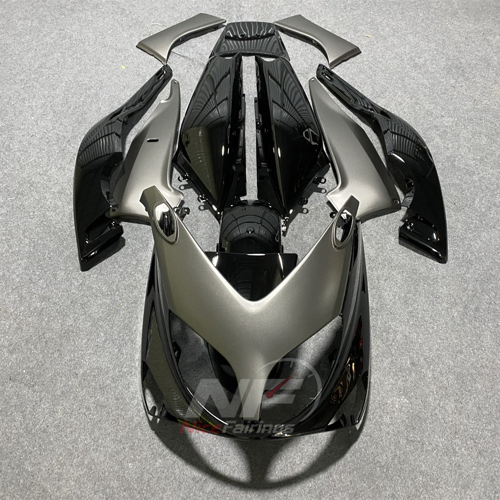 Fairings Kit Fits 2001-2007 YAMAHA TMAX500 (T-MAX500) - Aftermarket ABS Panels - Black Gray Pattern | NiceFairings - paint design NO.6 option image