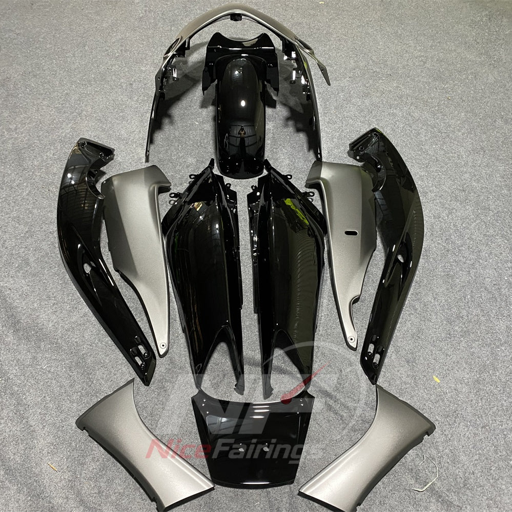 Fairing Kit Fits 2001-2007 YAMAHA TMAX500 - ABS Plastic Bodywork - Silver Gray Black | NiceFairings - side angle image