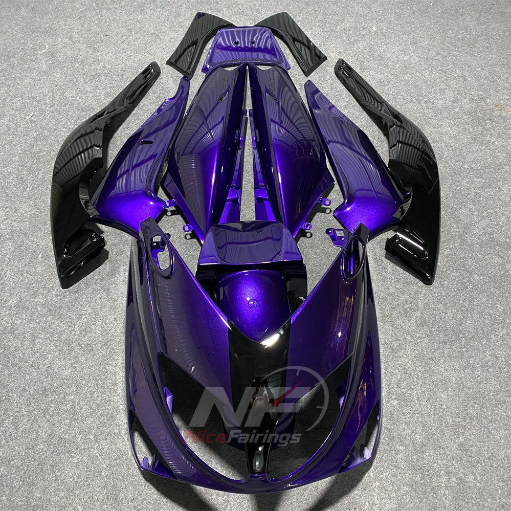 Scooter Fairing Kit Fits 2001-2007 YAMAHA TMAX500 (T-MAX500) - Aftermarket ABS Panels - Blue White Racing | NiceFairings - paint design NO.7 option image