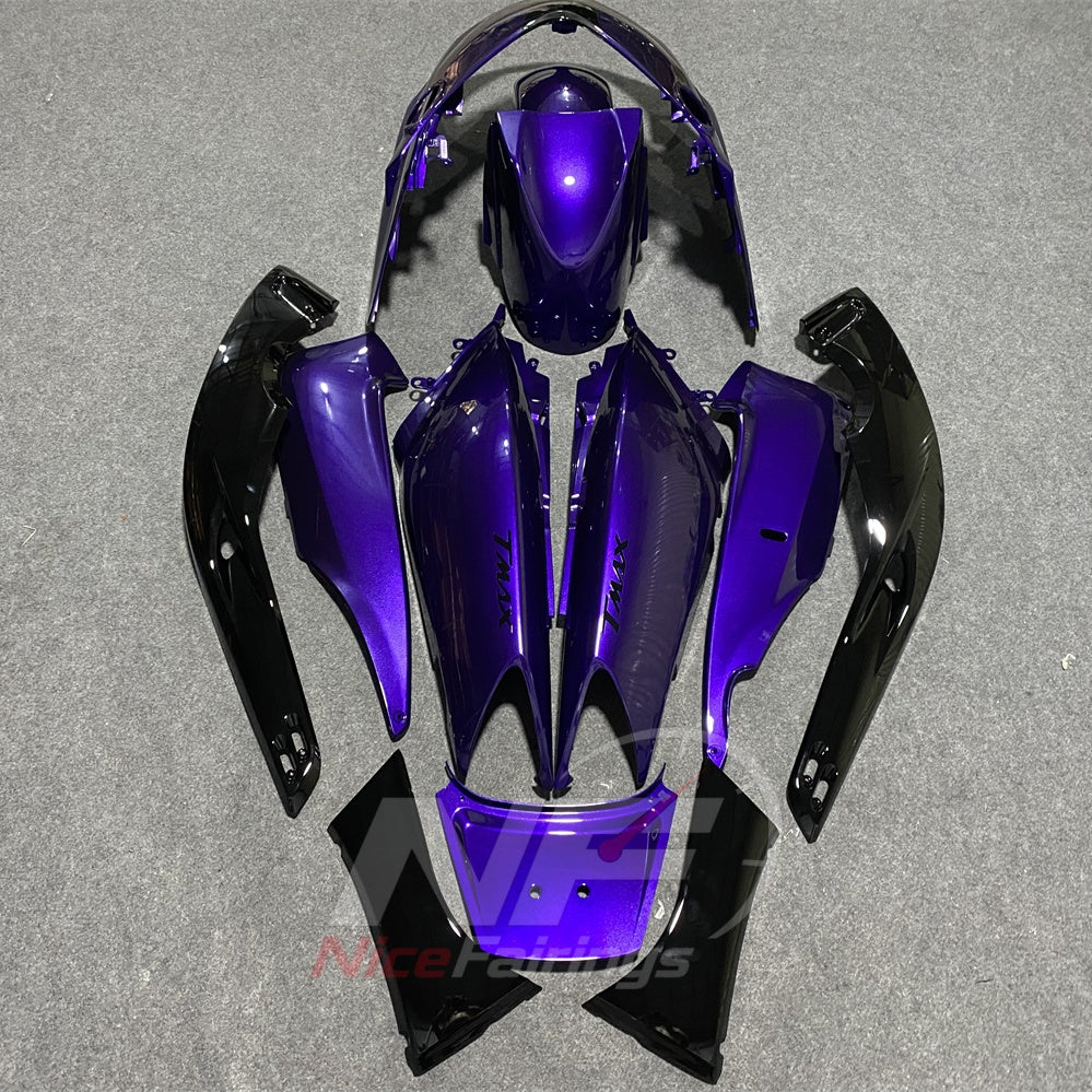 Replacement Fairings Fit 2001-2007 YAMAHA TMAX500 (T-MAX500) - Aftermarket ABS Panels - Purple Black | NiceFairings - side angle image