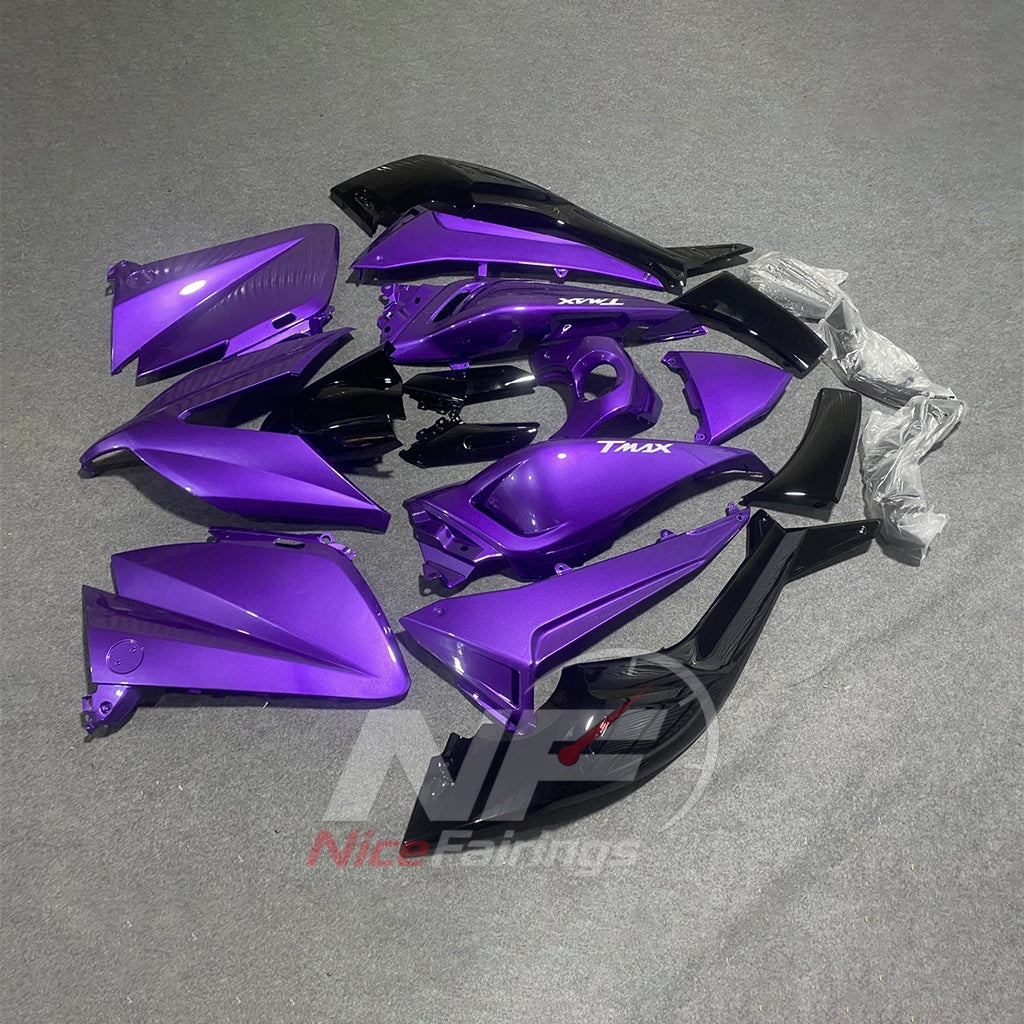 Custom-Painted Purple ABS Plastic Fairing Kit Fits YAMAHA TMAX530 2015-2016 | NiceFairings - front angle image