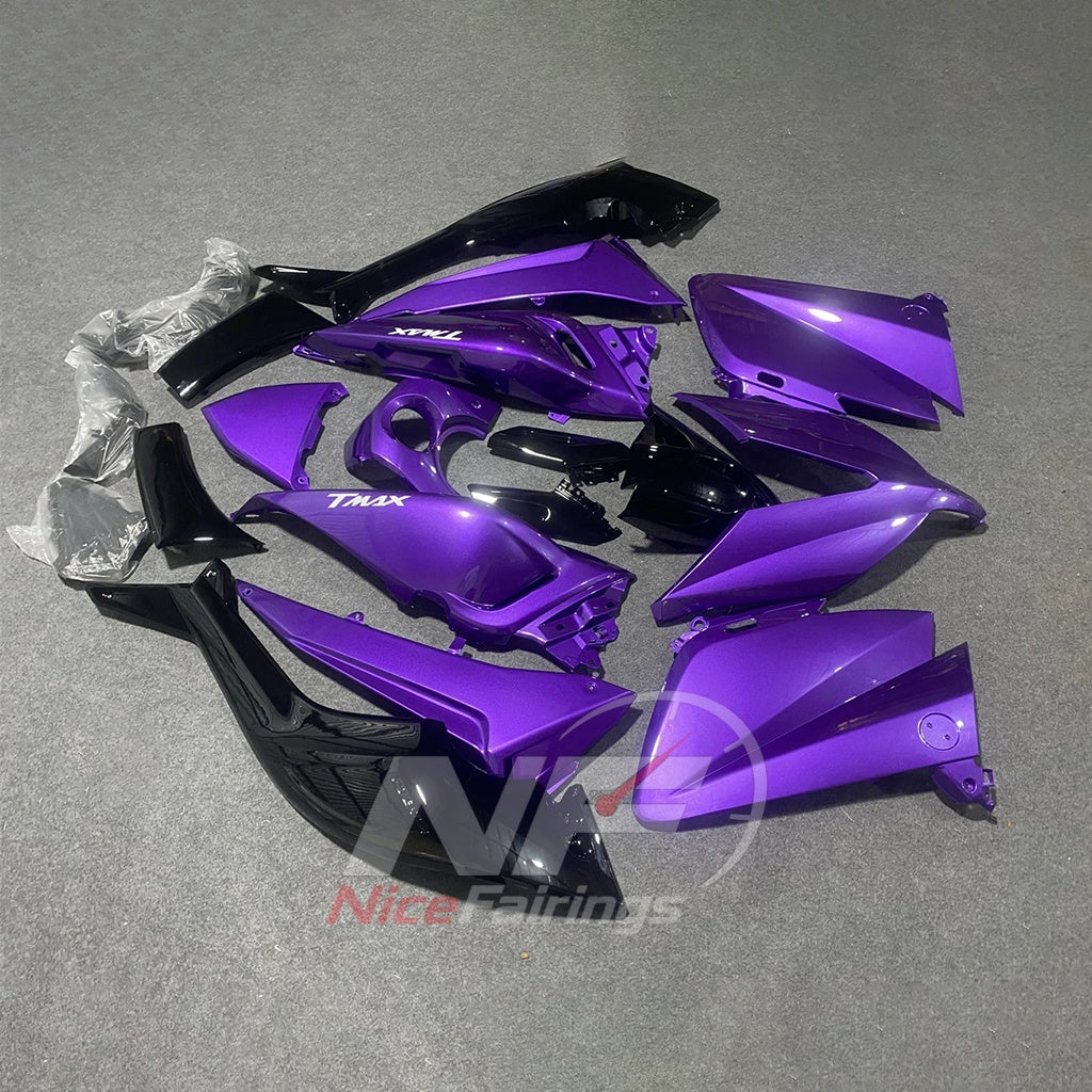 Custom-Painted Purple ABS Plastic Fairing Kit Fits YAMAHA TMAX530 2015-2016 | NiceFairings - side angle image