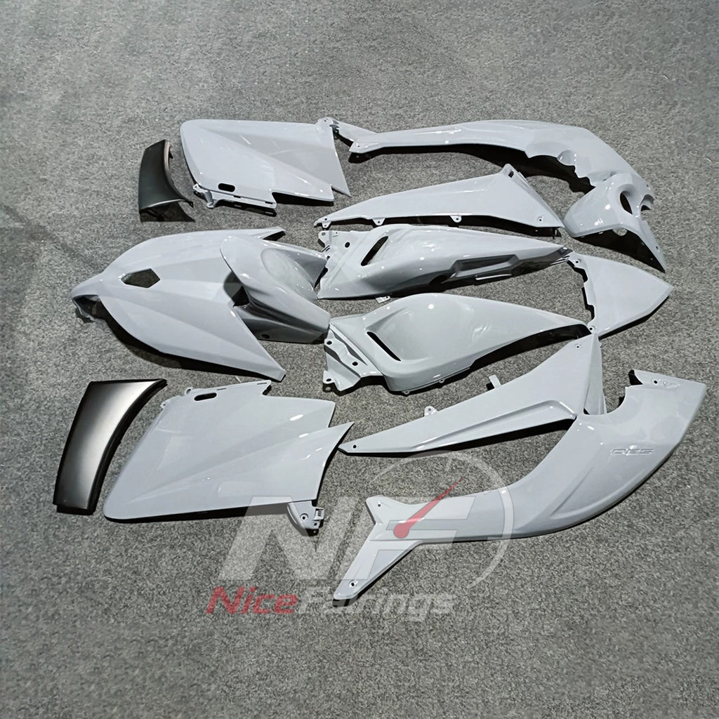 Full Replacement ABS Plastics Kit Fits YAMAHA TMAX530 SJ09 2012-2014 - White | NiceFairings - side angle image