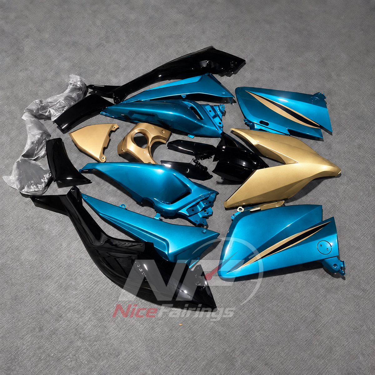 Race-Grade Injection-Molded Cowling Set Fits YAMAHA TMAX530 2015-2016 | NiceFairings - front angle image