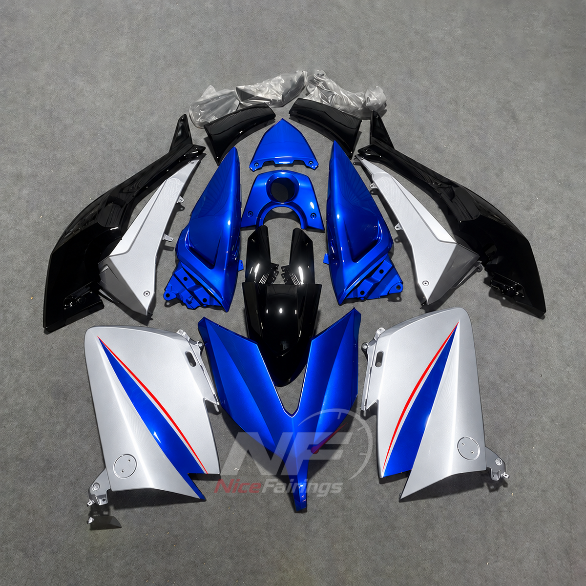 Premium Sportbike Bodywork Set Fits 2015-2016 YAMAHA TMAX530 | NiceFairings - paint design NO.7 option image